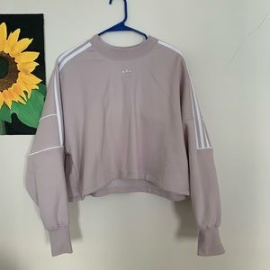 NWT Adidas women’s large lavender crop hoodie